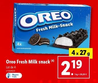 oreo - fresh milk snack