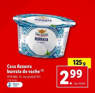 casa azzurra - burrata de vache