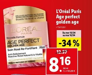 l'oréal paris - age perfect golden age