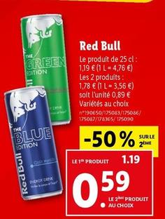 Red Bull - 25 Cl