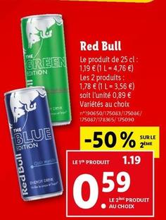 red bull - 25 cl