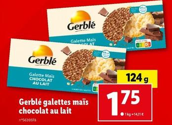 gerblé - galettes maïs chocolat au lait