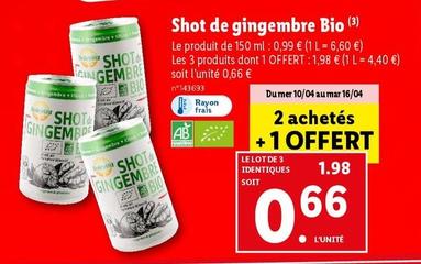 solevita - shot de gingembre bio