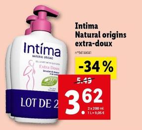 intima - natural origins extra-doux 