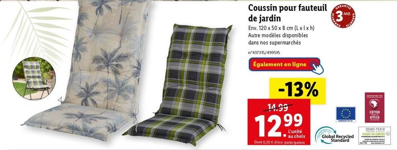 Coussin Pour Fauteuil De Jardin