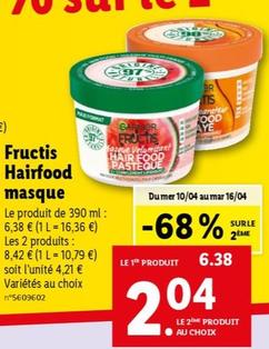 garnier - fructis hairfood masque