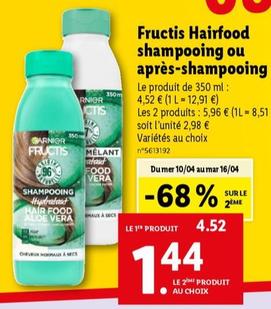 Garnier - Fructis Hairfood Shampooing Ou Après-shampooing