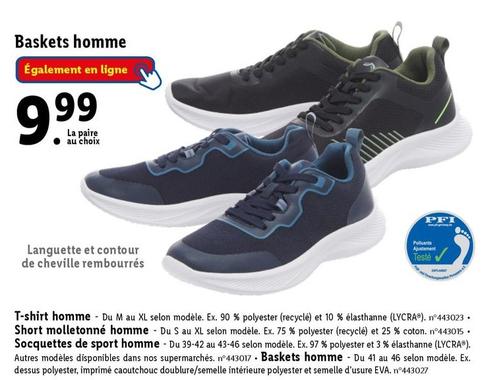 baskets homme