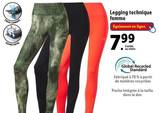 legging technique femme