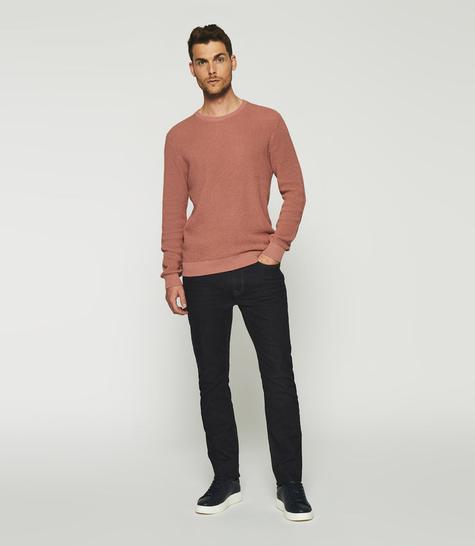 Pull col rond en coton rose DJANGO offre à 69,99€ sur Izac