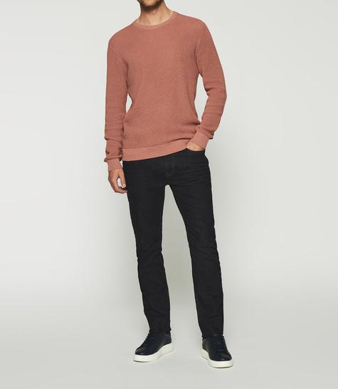 Pull col rond en coton rose DJANGO offre à 40€ sur Izac