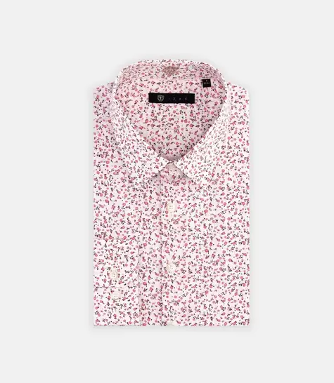 Chemise à imprimé fleuris rose MILO offre à 39,99€ sur Izac