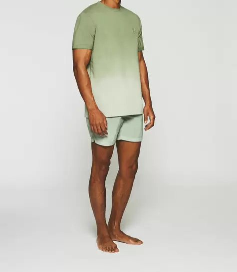 T-shirt à manches courtes dégradé dip dye kaki GUYTO offre à 25€ sur Izac