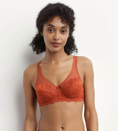 Soutien-gorge emboîtant en dentelle Ocre Generous Essentiel