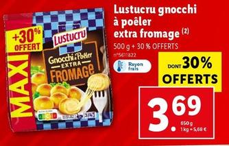 Lustucru - Gnocchi À Poêler Extra Fromage