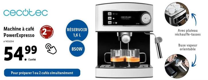 Cecotec - Machine À Café Powerexpresso