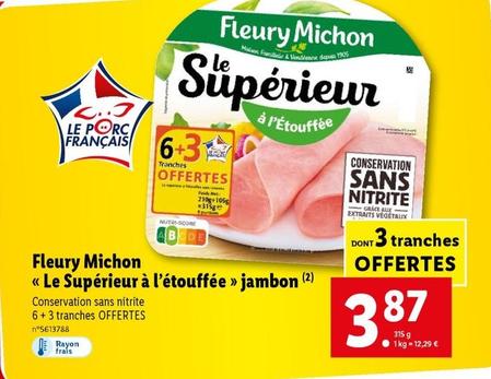 Fleury Michon - Le Supérieur À L'étouffée Jambon