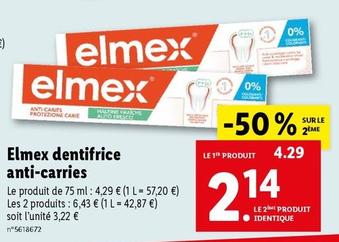 Elmex - Dentifrice Anti-Carries 