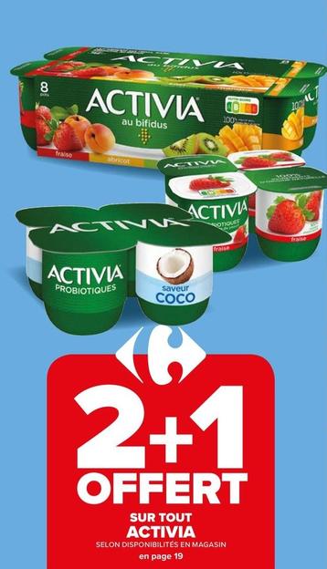 Activia - Sur Tout  offre sur Carrefour