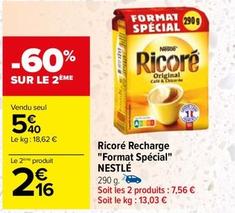 Nestlé - Ricoré Recharge "Format Spécial" offre à 5,4€ sur Carrefour