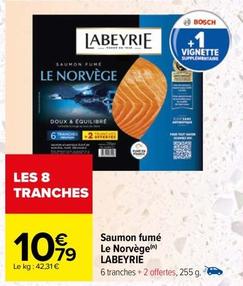 Labeyrie - Saumon Fumé Le Norvège offre à 10,79€ sur Carrefour