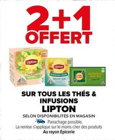 Lipton - Sur Tous Les Thés & Infusions offre sur Carrefour