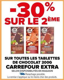Carrefour - Sur Toutes Les Tablettes De Chocolat Extra offre sur Carrefour