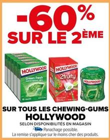 Hollywood - Sur Tous Les Chewing-Gums offre sur Carrefour