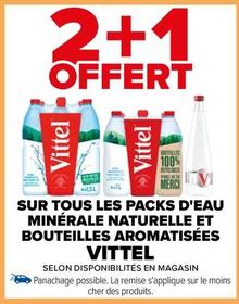Vittel - Sur Tous Les Packs D'Eau Minérale Naturelle Et Bouteilles Aromatisées offre sur Carrefour