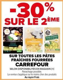 Carrefour - Sur Toutes Les Pâtes Fraîches Fourrées offre sur Carrefour