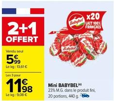 Babybel - Mini offre à 5,99€ sur Carrefour