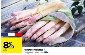 Asperges Violettes offre à 8,99€ sur Carrefour