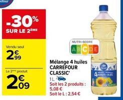 Carrefour - Mélange 4 Huiles Classic offre à 2,99€ sur Carrefour
