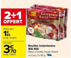 Wai Wai - Nouilles Instantanées  offre à 1,85€ sur Carrefour