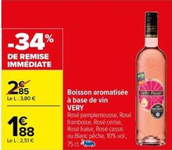 Very - Boisson Aromatisée À Base De Vin  offre à 1,88€ sur Carrefour