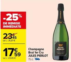 Jules Pierlot - Champagne Brut 1er Cru offre à 17,59€ sur Carrefour