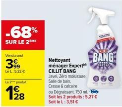 Cillit Bang - Nettoyant Ménager Expert offre à 3,99€ sur Carrefour