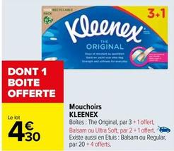 Kleenex - Mouchoirs offre à 4,3€ sur Carrefour