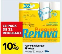 Renova - Papier Hygiénique offre à 10,49€ sur Carrefour