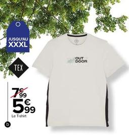 Tex - T-Shirt Sport Di Matiere Homme offre à 5,99€ sur Carrefour
