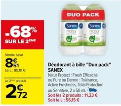 Sanex - Déodorant À Bille "Duo Pack" offre à 8,51€ sur Carrefour