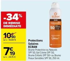 Ecran - Protections Solaires offre à 7,19€ sur Carrefour