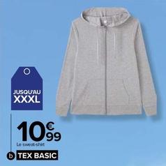 Tex Basic - Sweat Femme offre à 10,99€ sur Carrefour
