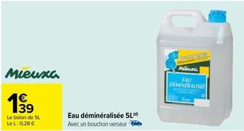 Mieuxa - Eau Déminéralisée offre à 1,39€ sur Carrefour