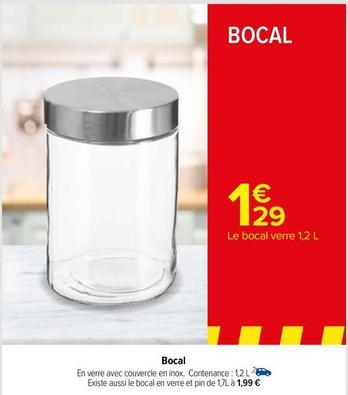 Bocal offre à 1,29€ sur Carrefour
