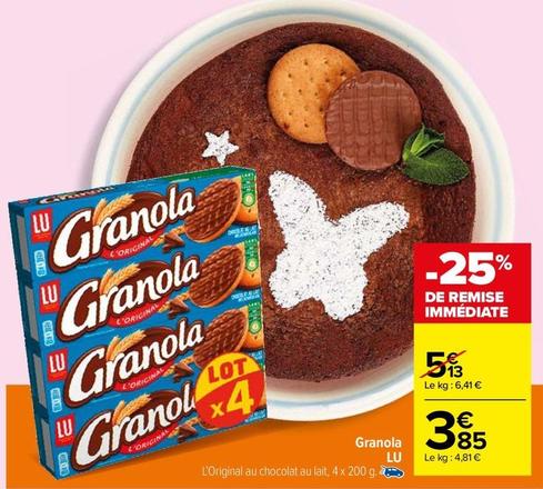 Lu - Granola  offre à 3,85€ sur Carrefour Market