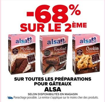 Alsa - Sur Toutes Les Préparations Pour Gâteaux offre sur Carrefour Market