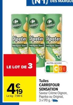 Carrefour - Tuiles Sensation offre à 4,19€ sur Carrefour Market