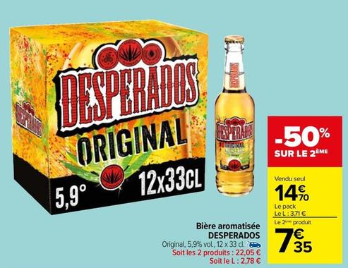 Desperados - Bière Aromatisee offre à 14,7€ sur Carrefour Market