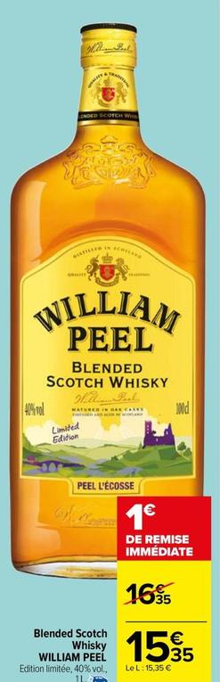 William Peel - Blended Scotch Whisky  offre à 15,35€ sur Carrefour Market